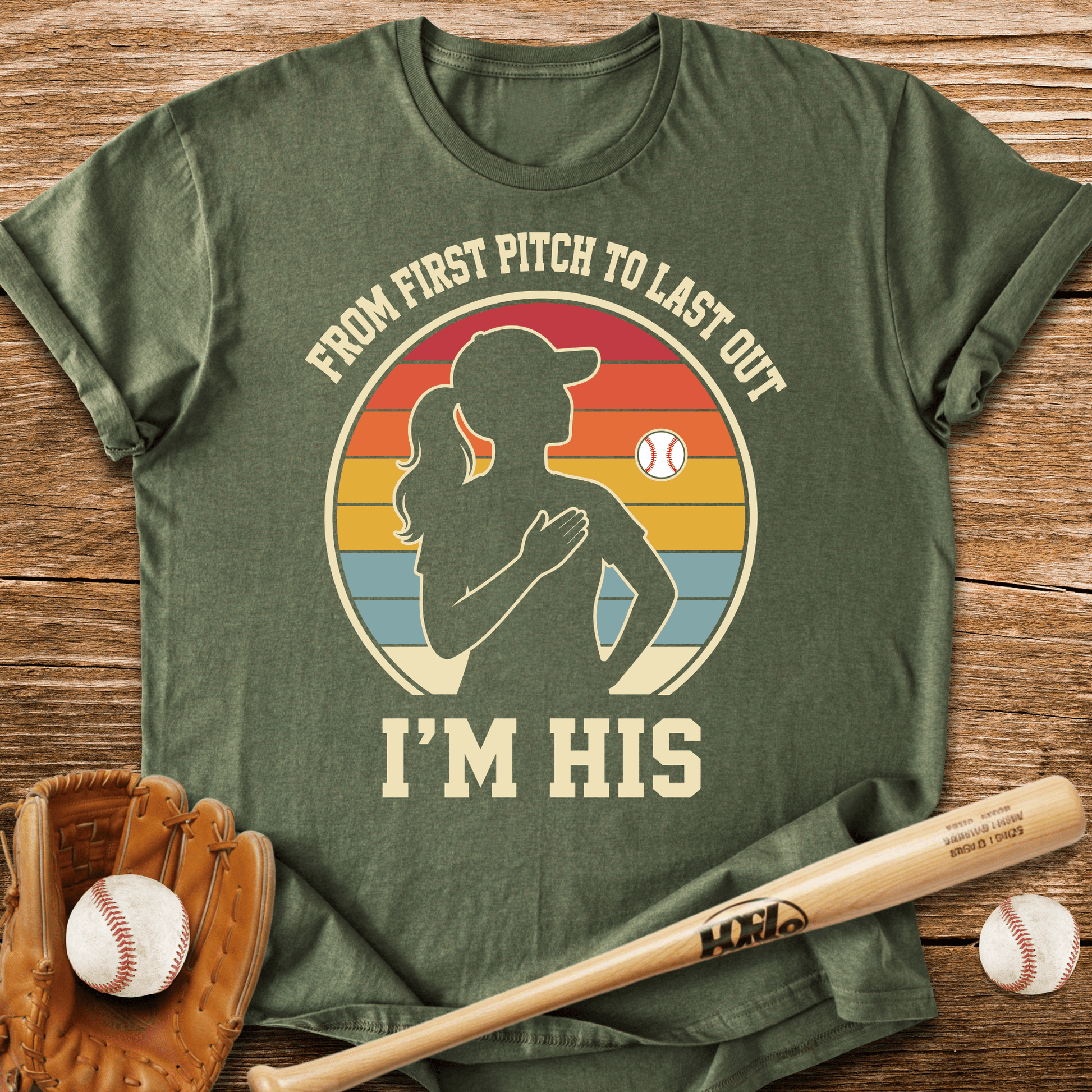 First Pitch To Last Out T-Shirt - HomeRun PrintsT-Shirt