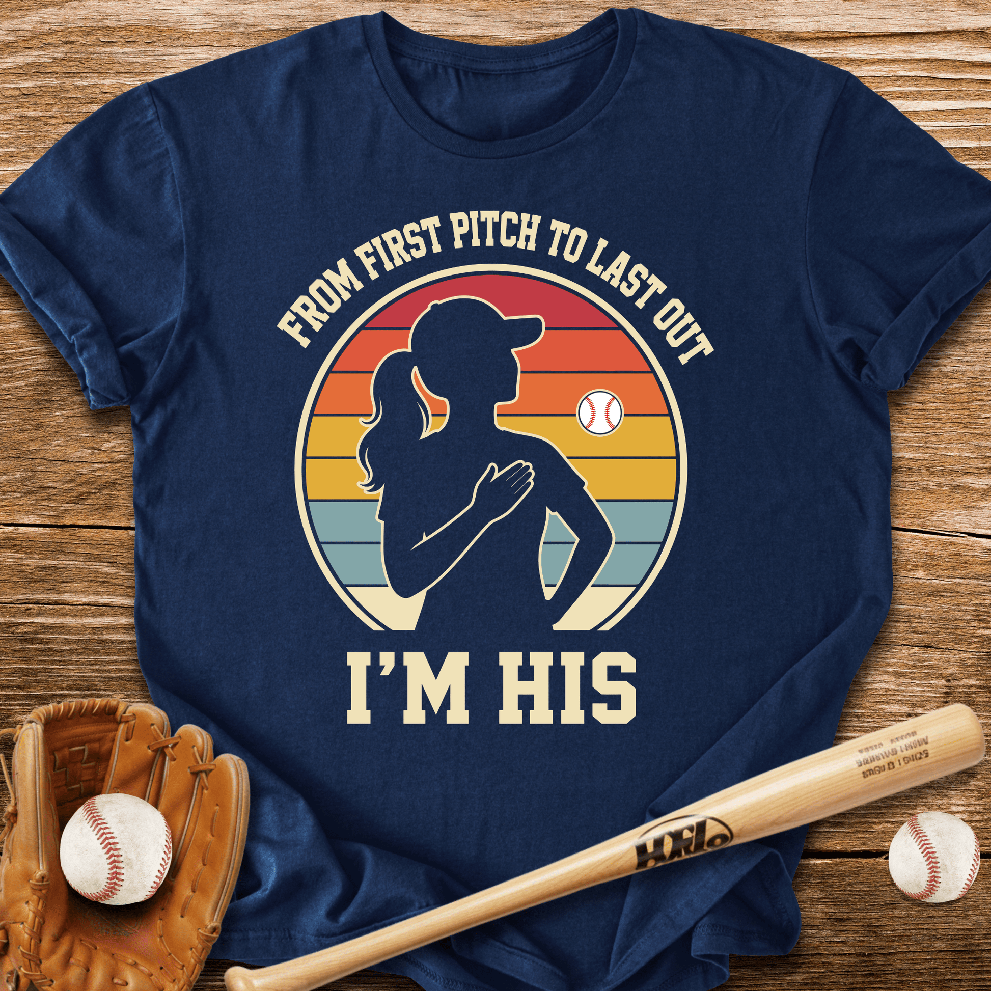 First Pitch To Last Out T-Shirt - HomeRun PrintsT-Shirt