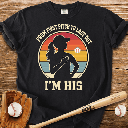 First Pitch To Last Out T-Shirt - HomeRun PrintsComfort Colors
