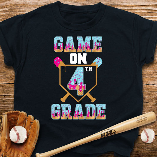Fourth Grade Game On Kids T-shirt - HomeRun PrintsKids clothes