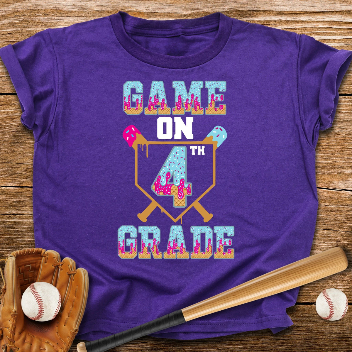 Fourth Grade Game On Youth Tee - HomeRun PrintsKids clothes