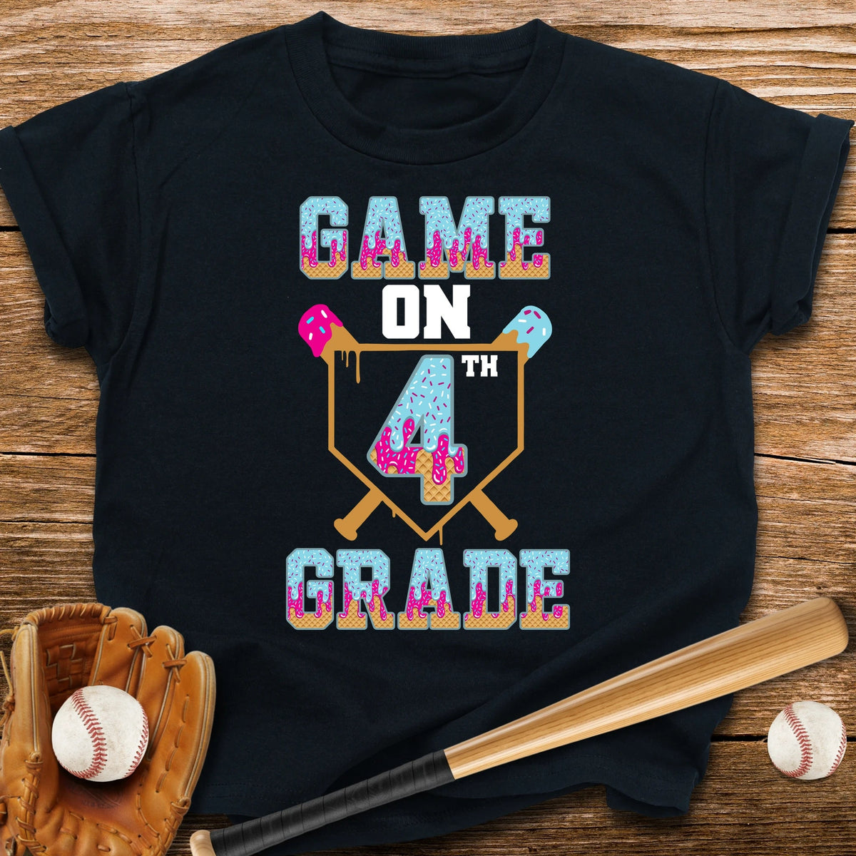 Fourth Grade Game On Youth Tee - HomeRun PrintsKids clothes