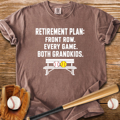 Front Row For Both Grandkids - HomeRun PrintsComfort Colors