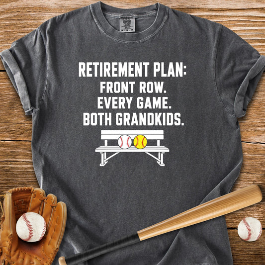 Front Row For Both Grandkids - HomeRun PrintsComfort Colors