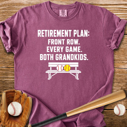 Front Row For Both Grandkids - HomeRun PrintsComfort Colors