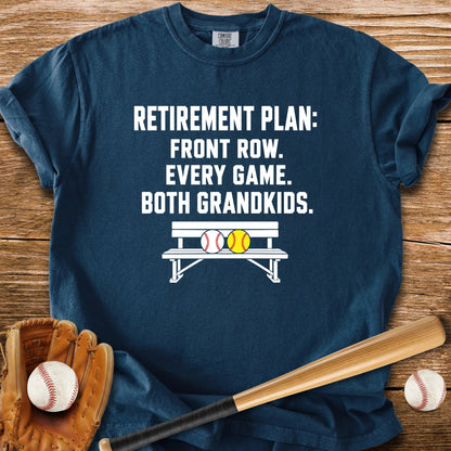 Front Row For Both Grandkids - HomeRun PrintsComfort Colors
