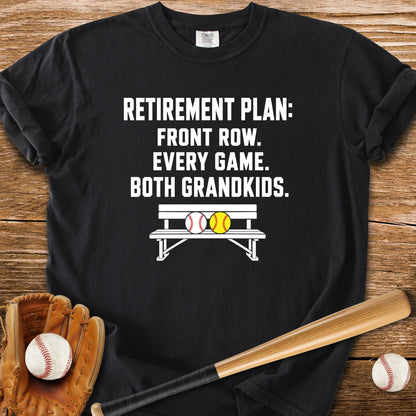 Front Row For Both Grandkids - HomeRun PrintsComfort Colors