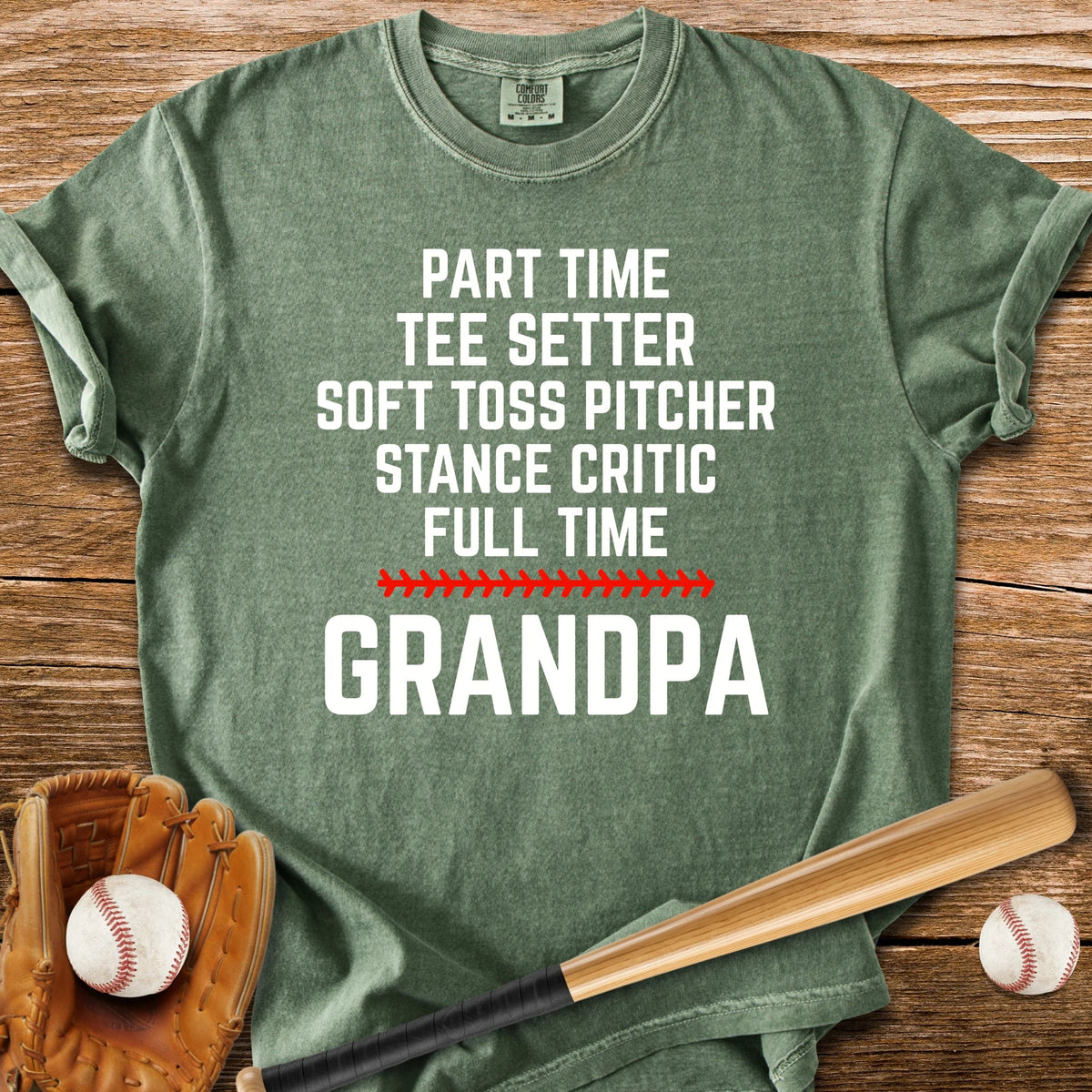 Full Time Grandpa - HomeRun PrintsComfort Colors