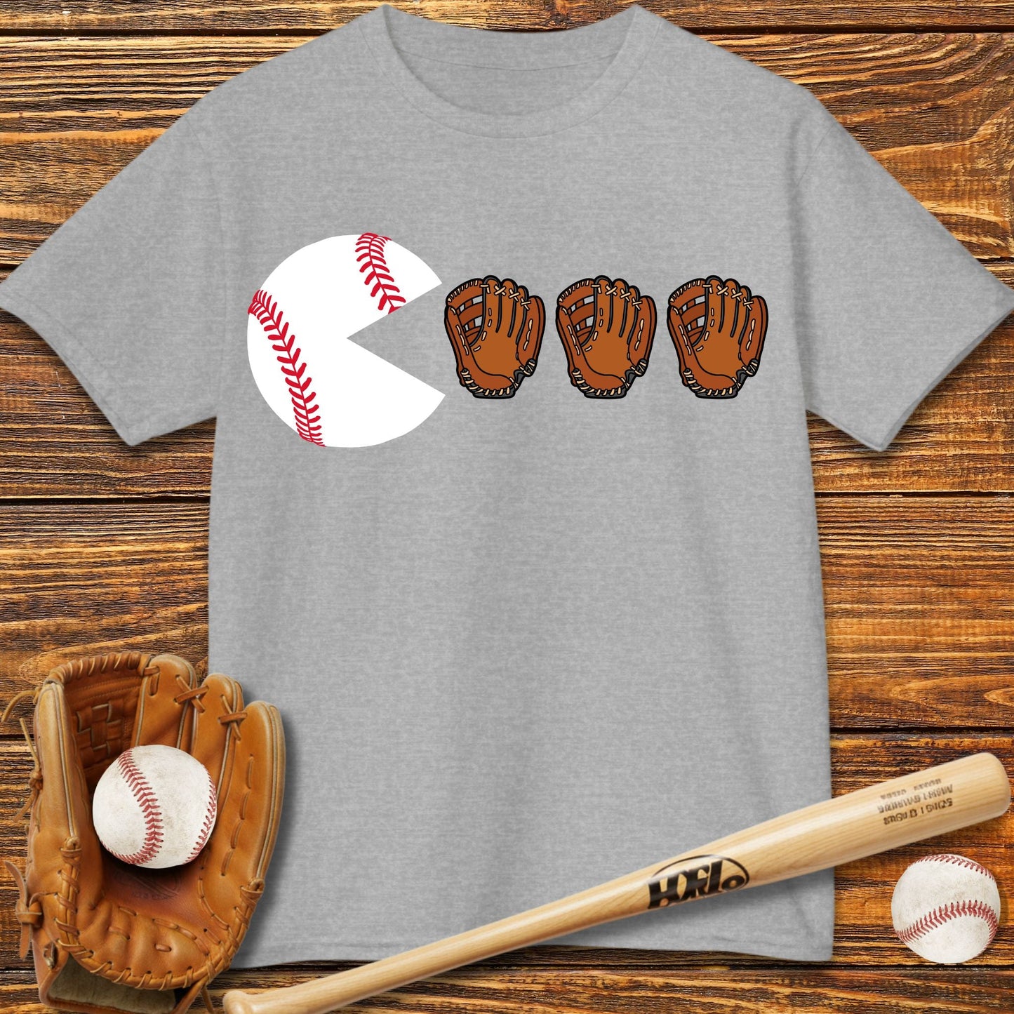 Funny Ball Eating Kids T-Shirt - HomeRun PrintsKids clothes