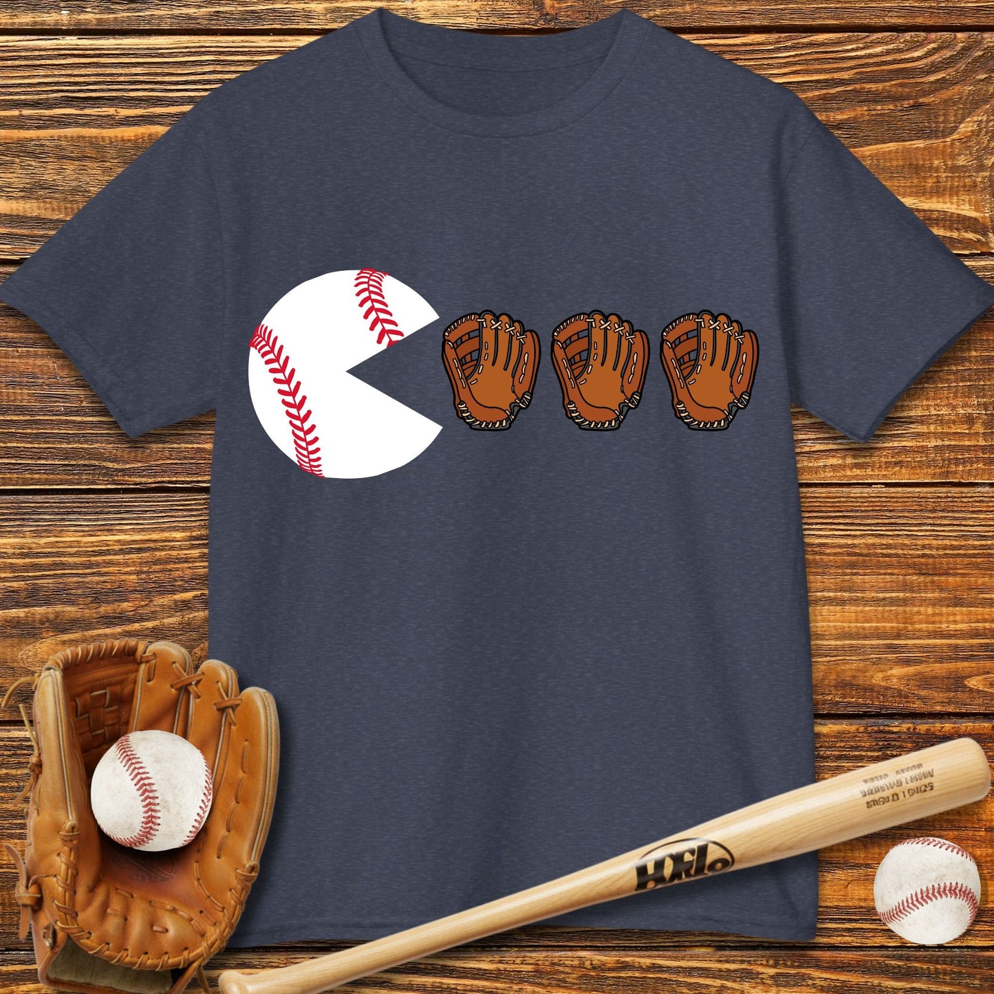 Funny Ball Eating Kids T-Shirt - HomeRun PrintsKids clothes