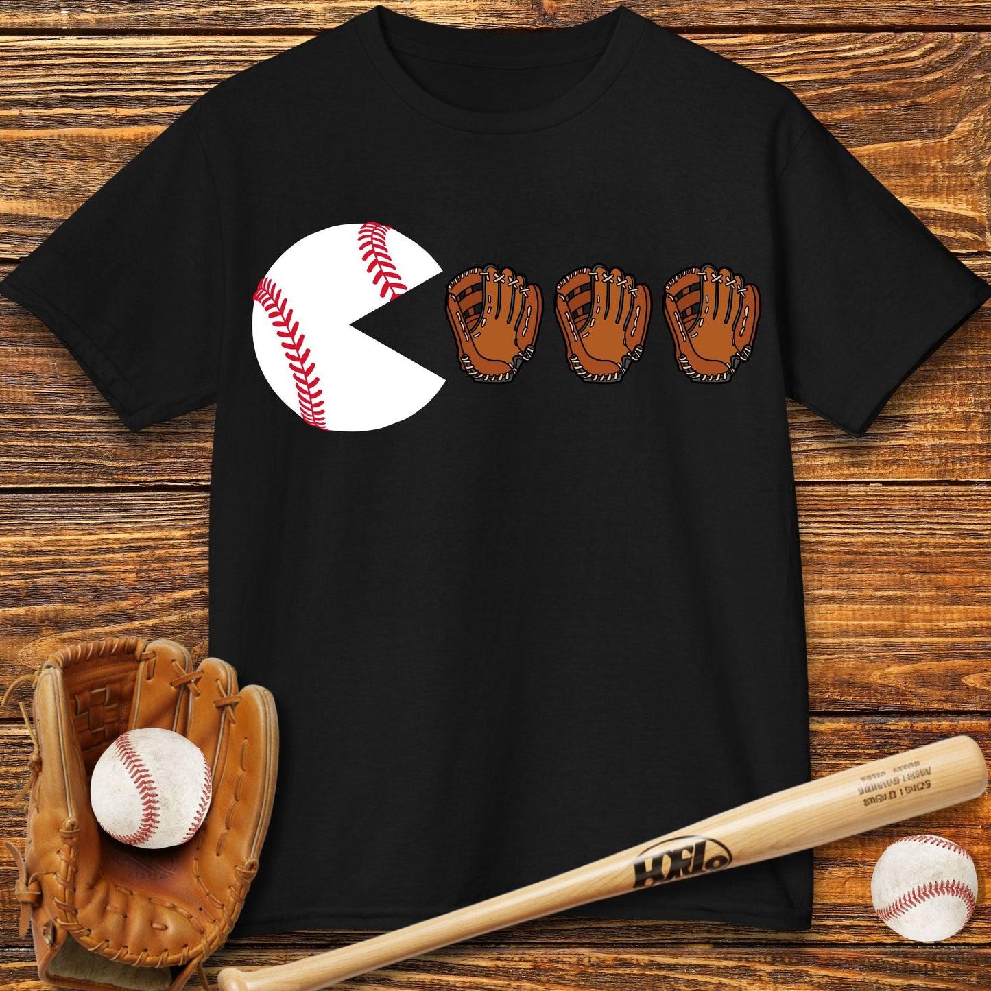 Funny Ball Eating Kids T-Shirt - HomeRun PrintsKids clothes