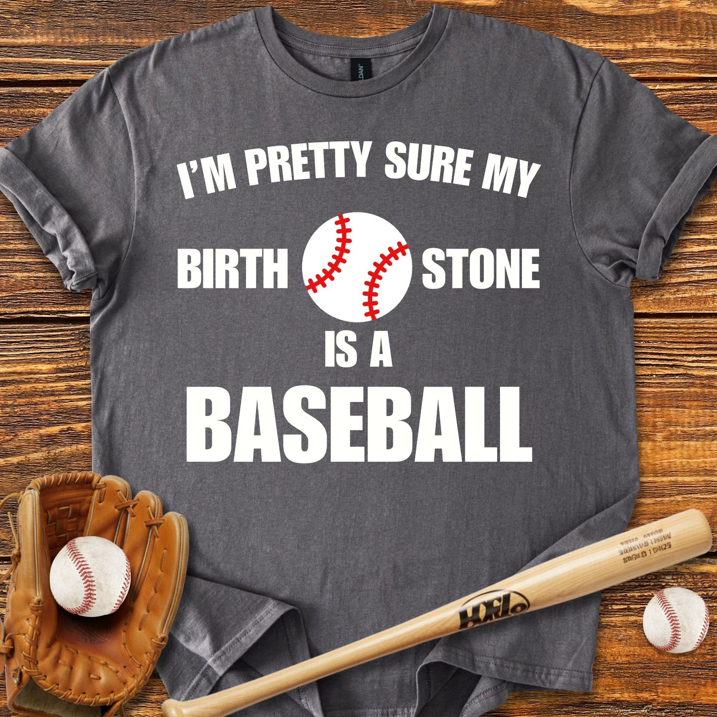 Funny Baseball Birth Stone T-shirt - HomeRun PrintsT-Shirt