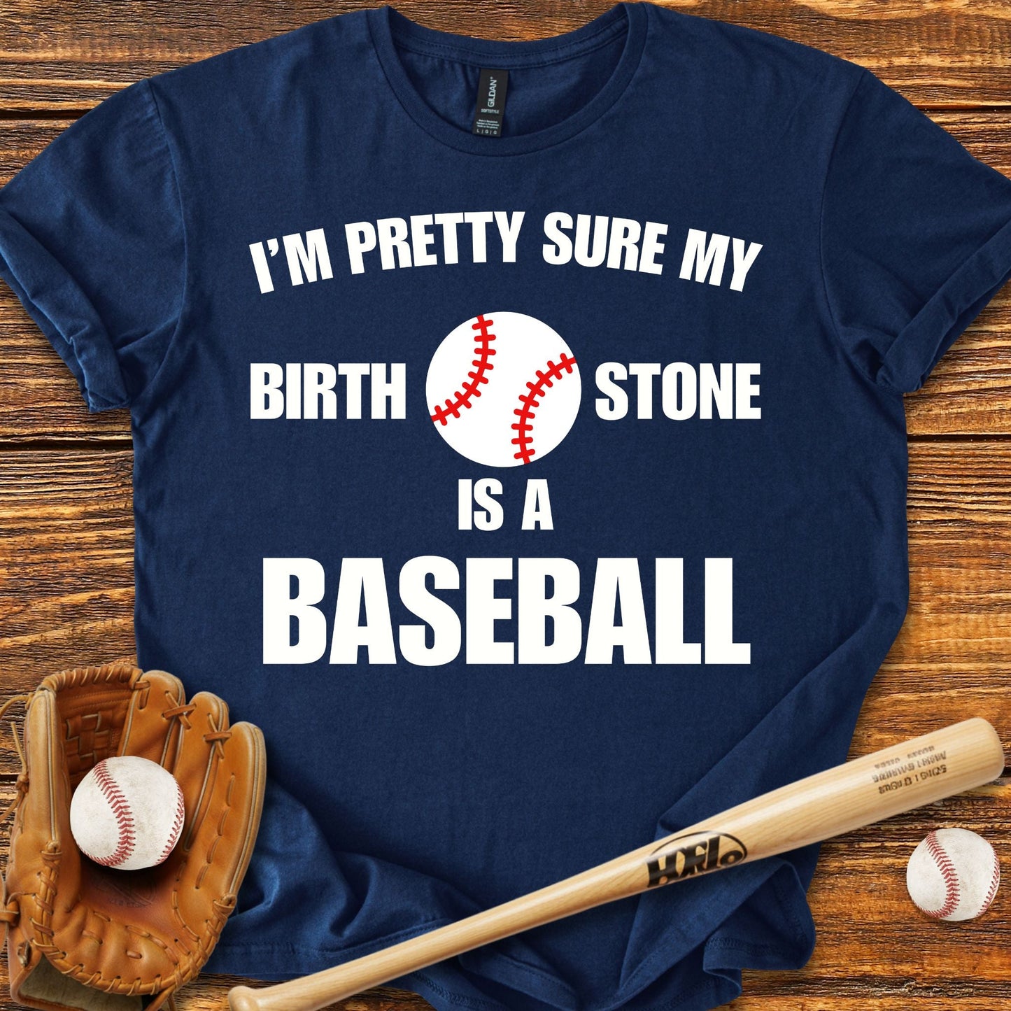 Funny Baseball Birth Stone T-shirt - HomeRun PrintsT-Shirt