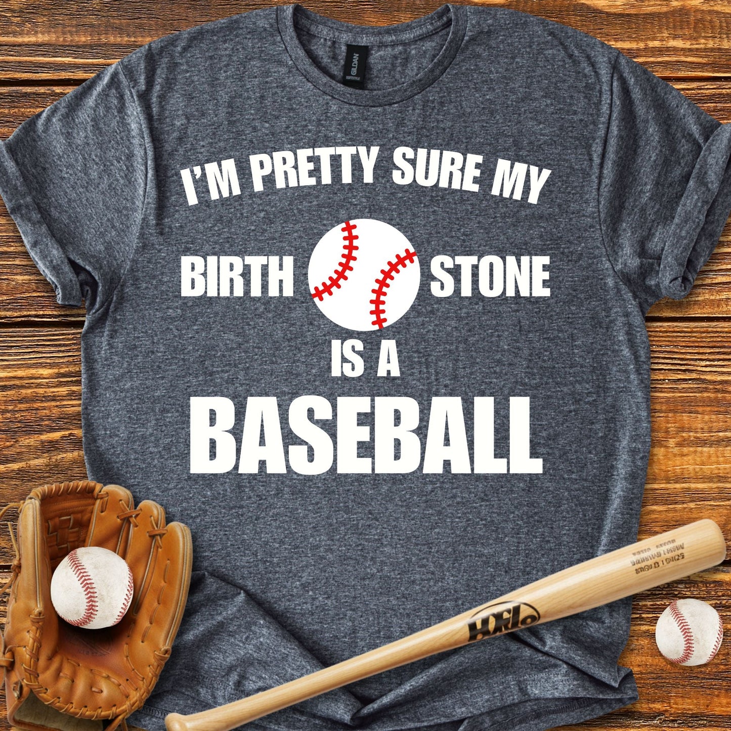 Funny Baseball Birth Stone T-shirt - HomeRun PrintsT-Shirt