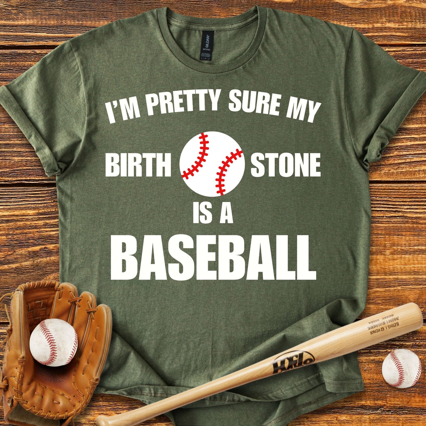 Funny Baseball Birth Stone T-shirt - HomeRun PrintsT-Shirt