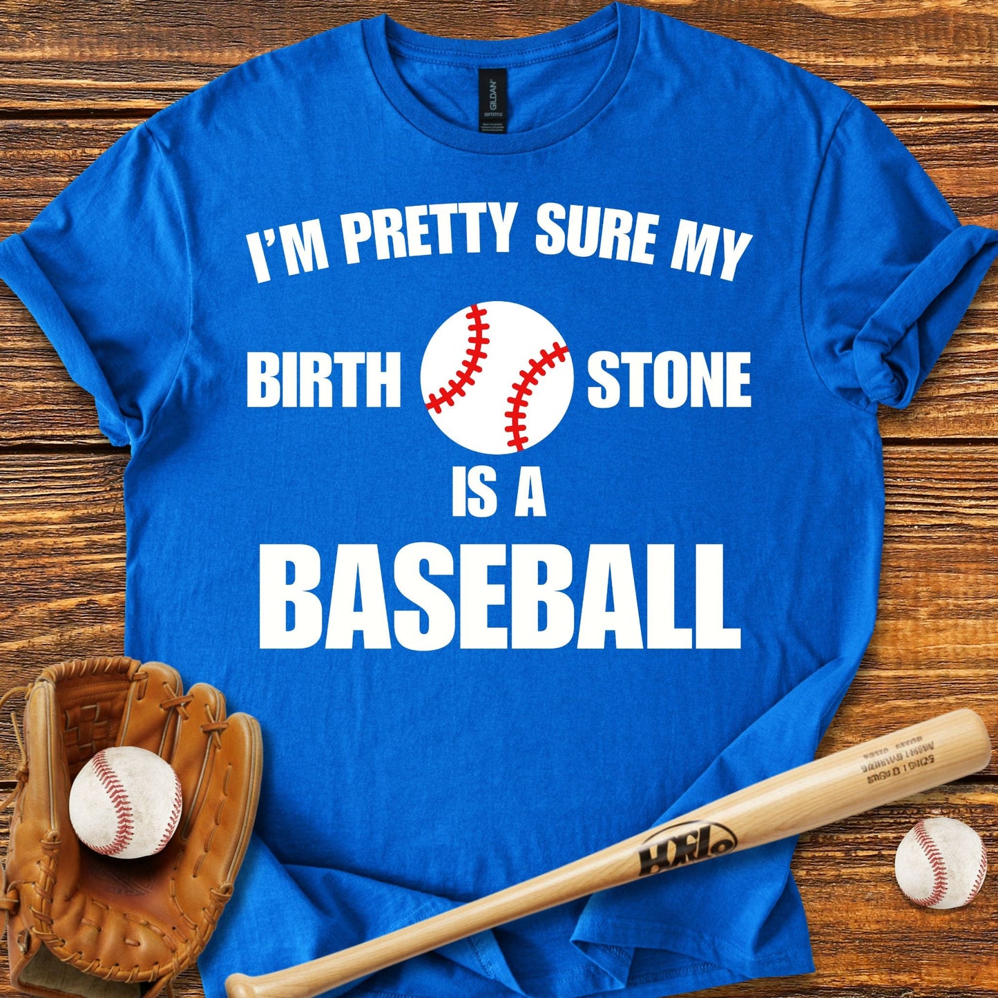 Funny Baseball Birth Stone T-shirt - HomeRun PrintsT-Shirt