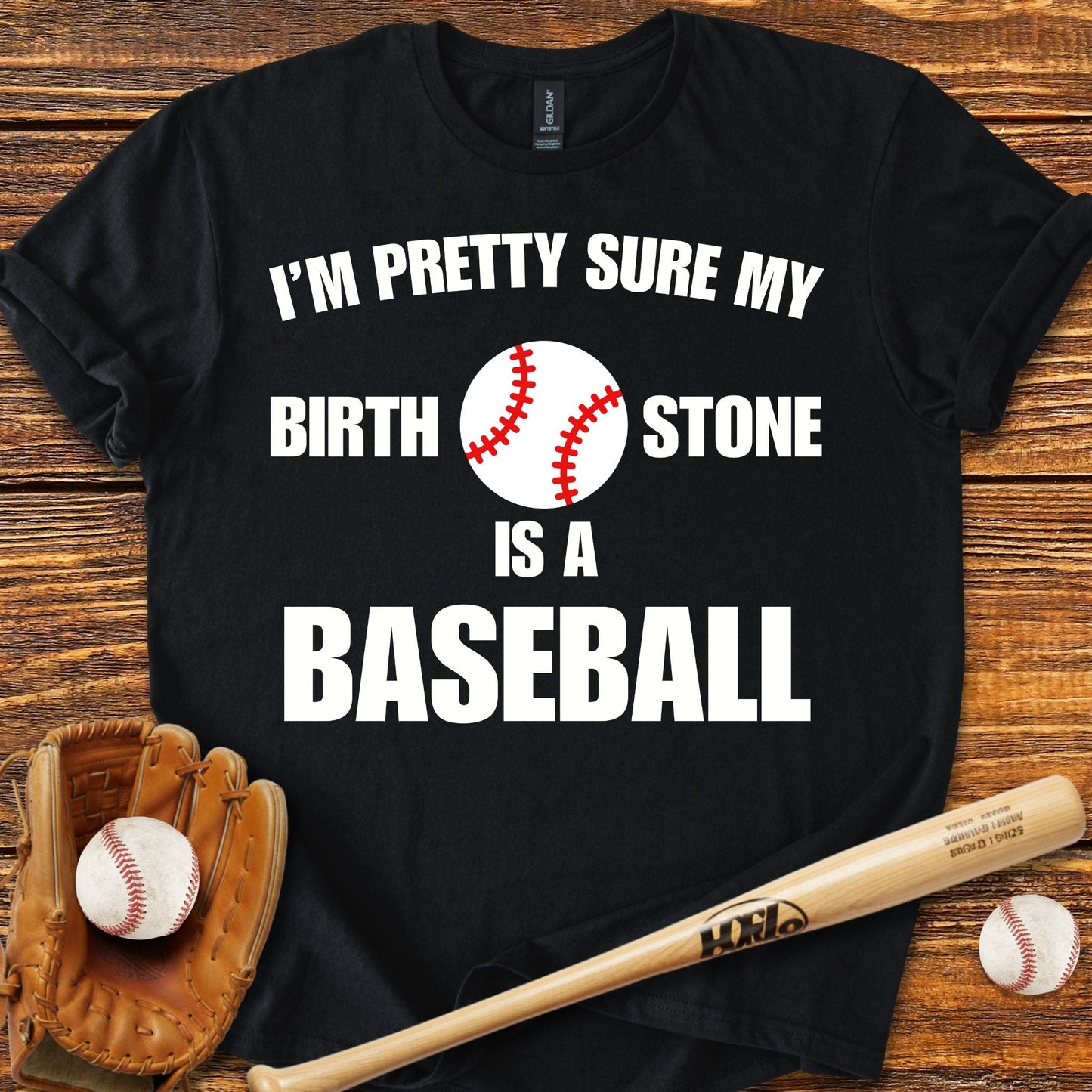Funny Baseball Birth Stone T-shirt - HomeRun PrintsT-Shirt