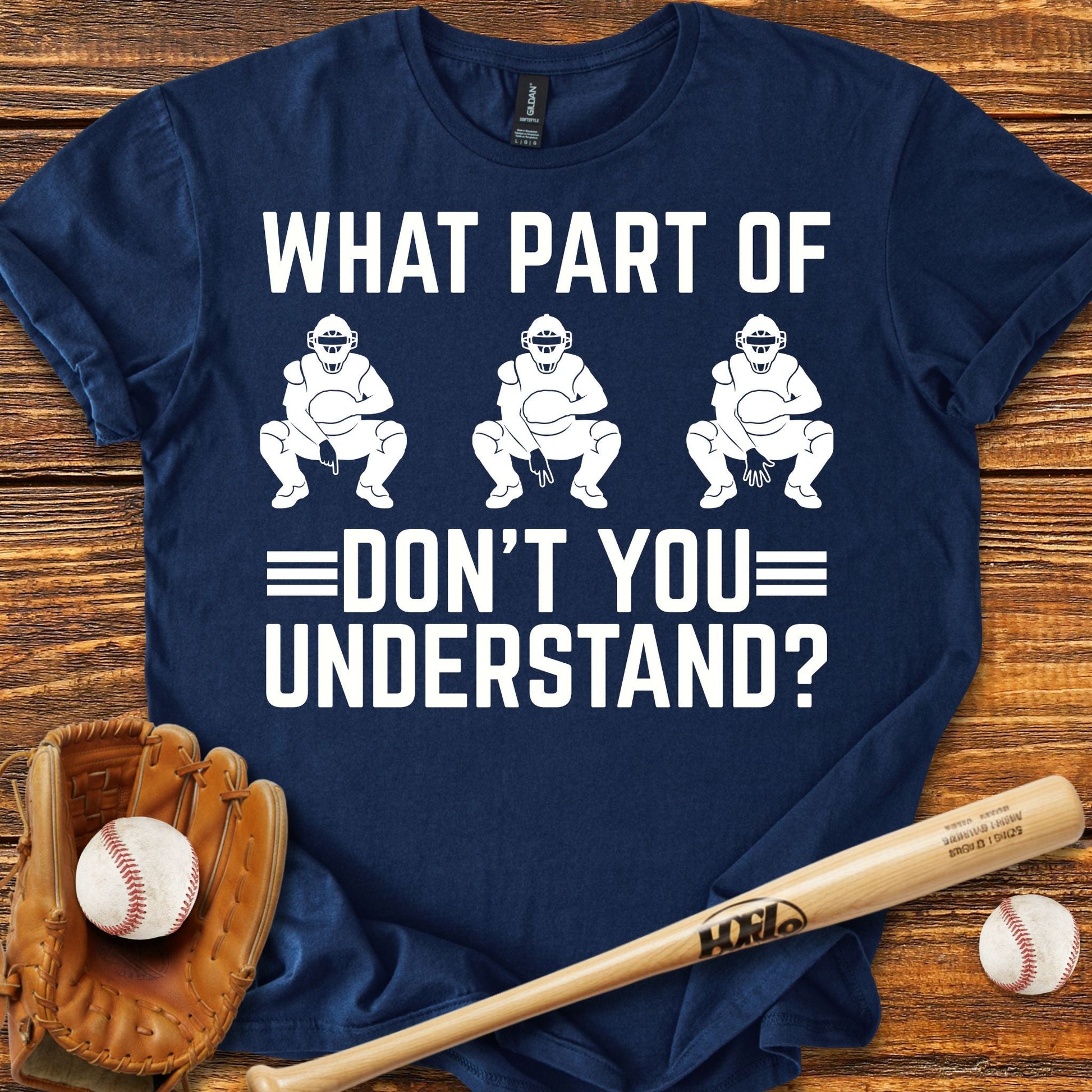 Funny Baseball Catcher T-shirt - HomeRun PrintsT-Shirt