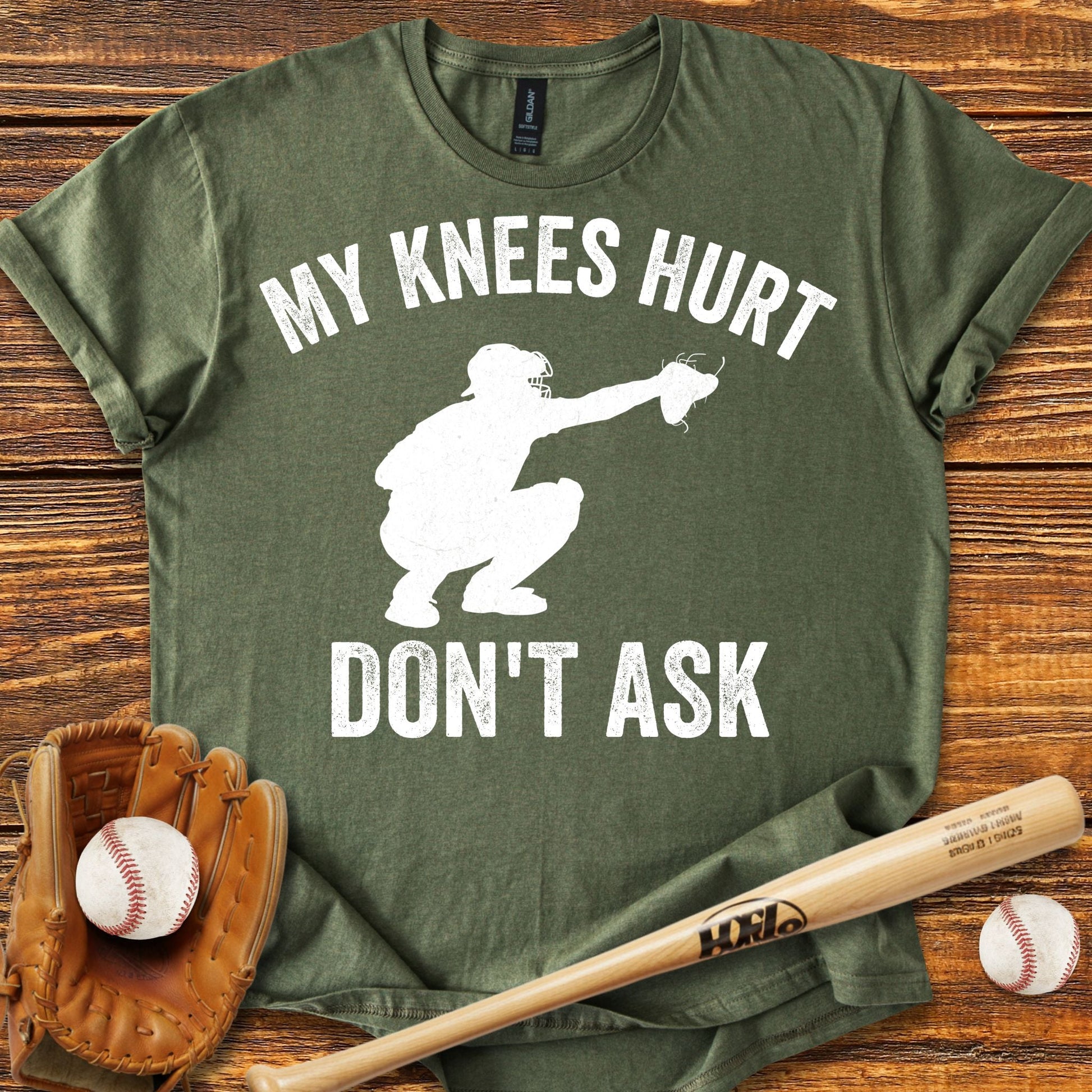 Funny Baseball Catcher T-shirt - HomeRun PrintsT-Shirt