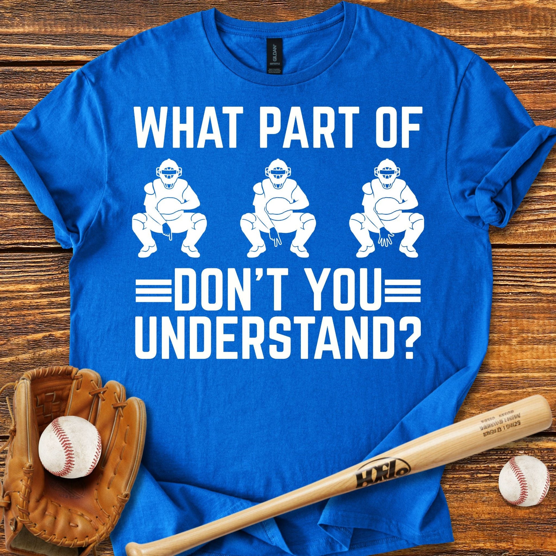 Funny Baseball Catcher T-shirt - HomeRun PrintsT-Shirt