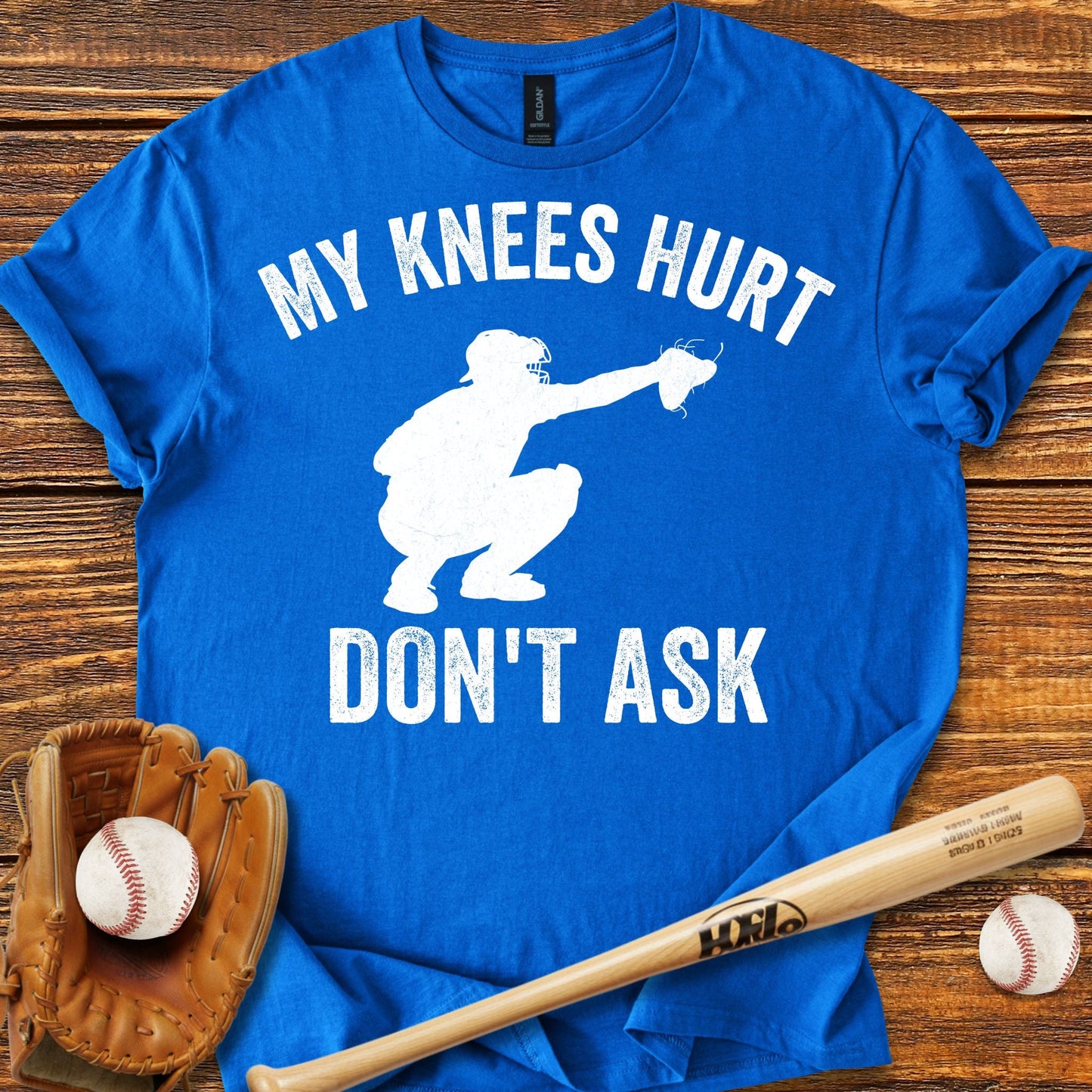 Funny Baseball Catcher T-shirt - HomeRun PrintsT-Shirt