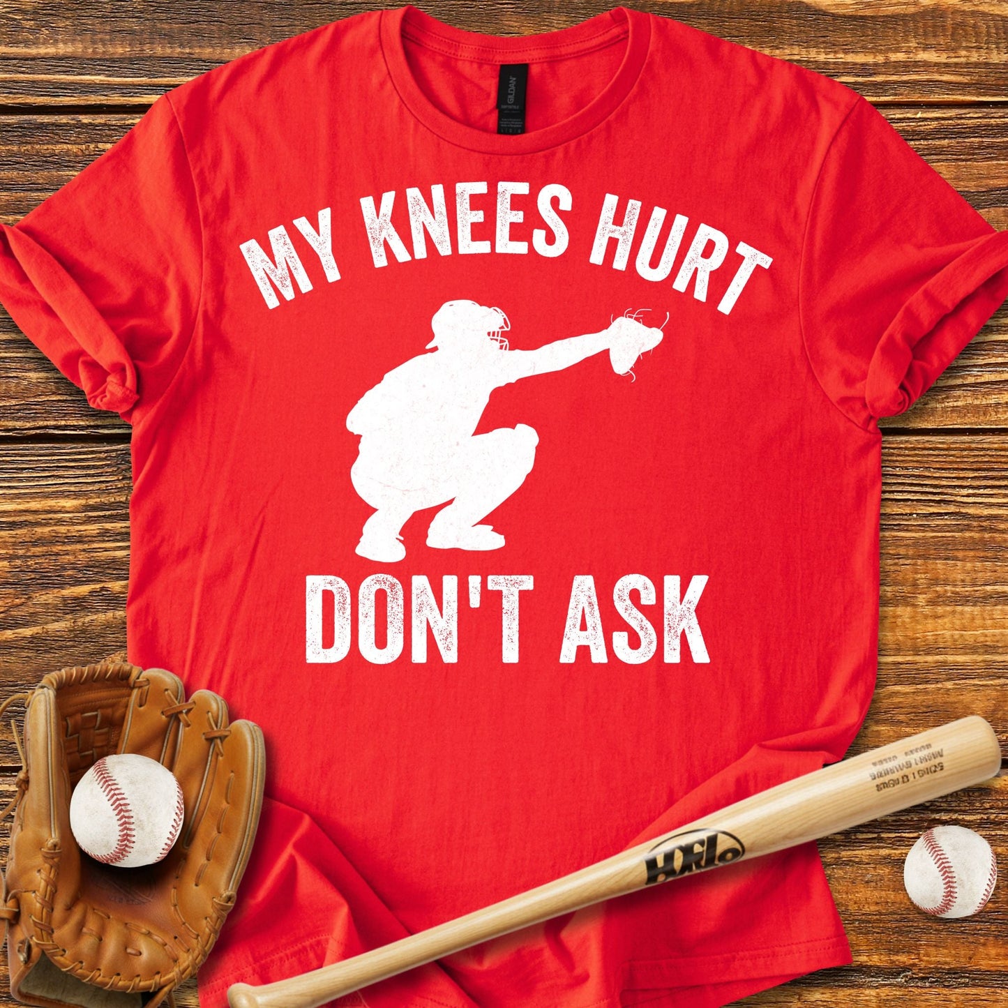 Funny Baseball Catcher T-shirt - HomeRun PrintsT-Shirt