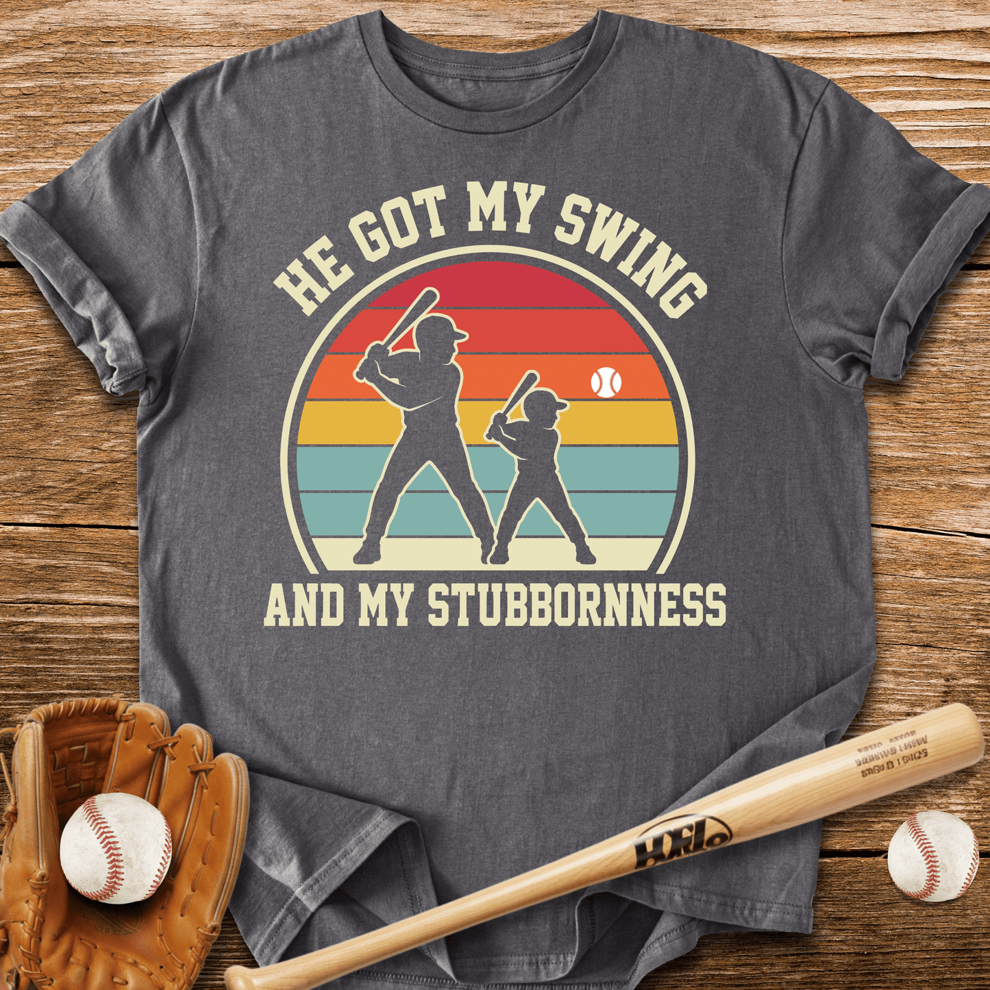 Funny Baseball Dad T-Shirt - HomeRun PrintsT-Shirt