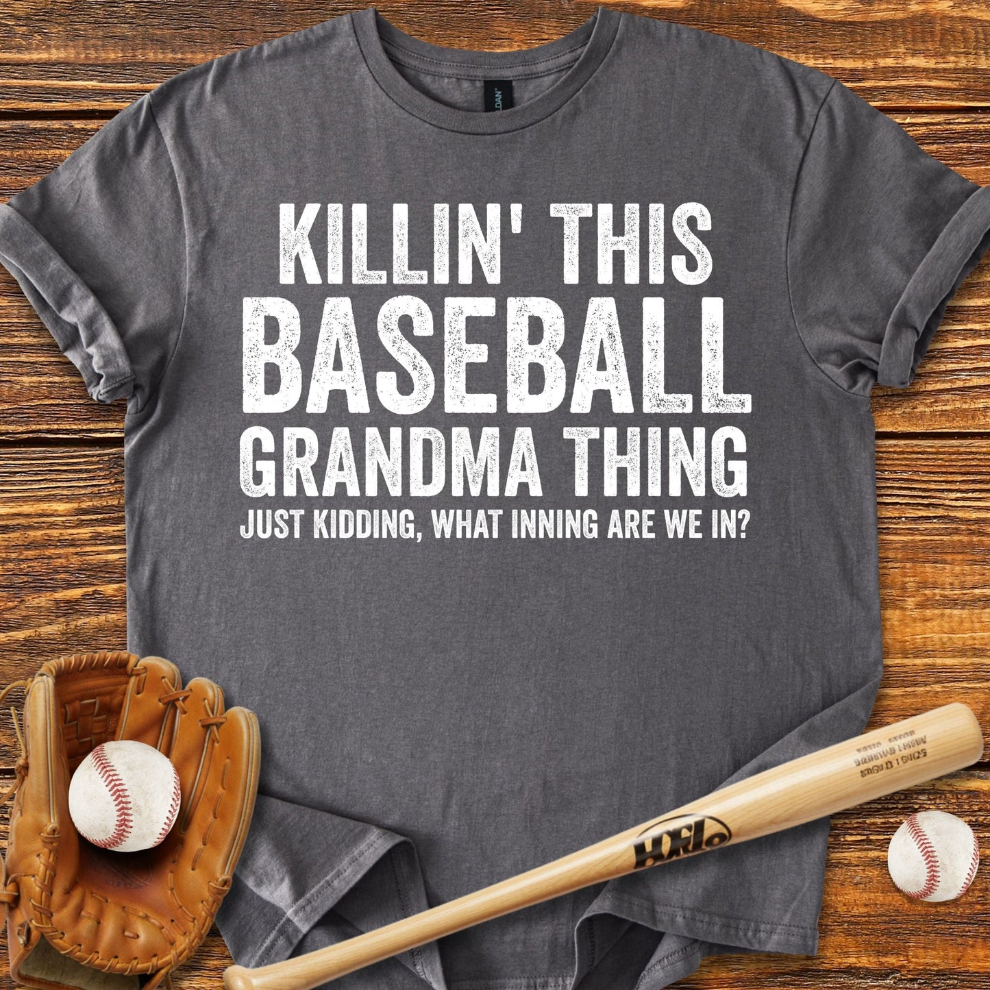 Funny Baseball Grandma T-shirt - HomeRun PrintsT-Shirt