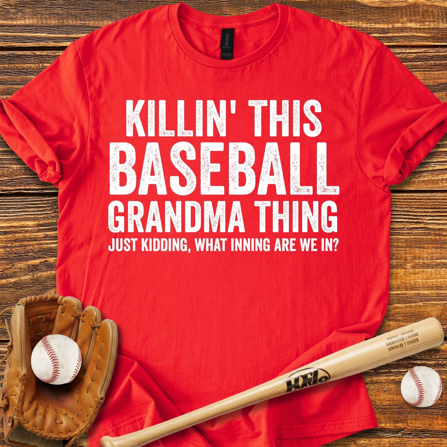Funny Baseball Grandma T-shirt - HomeRun PrintsT-Shirt