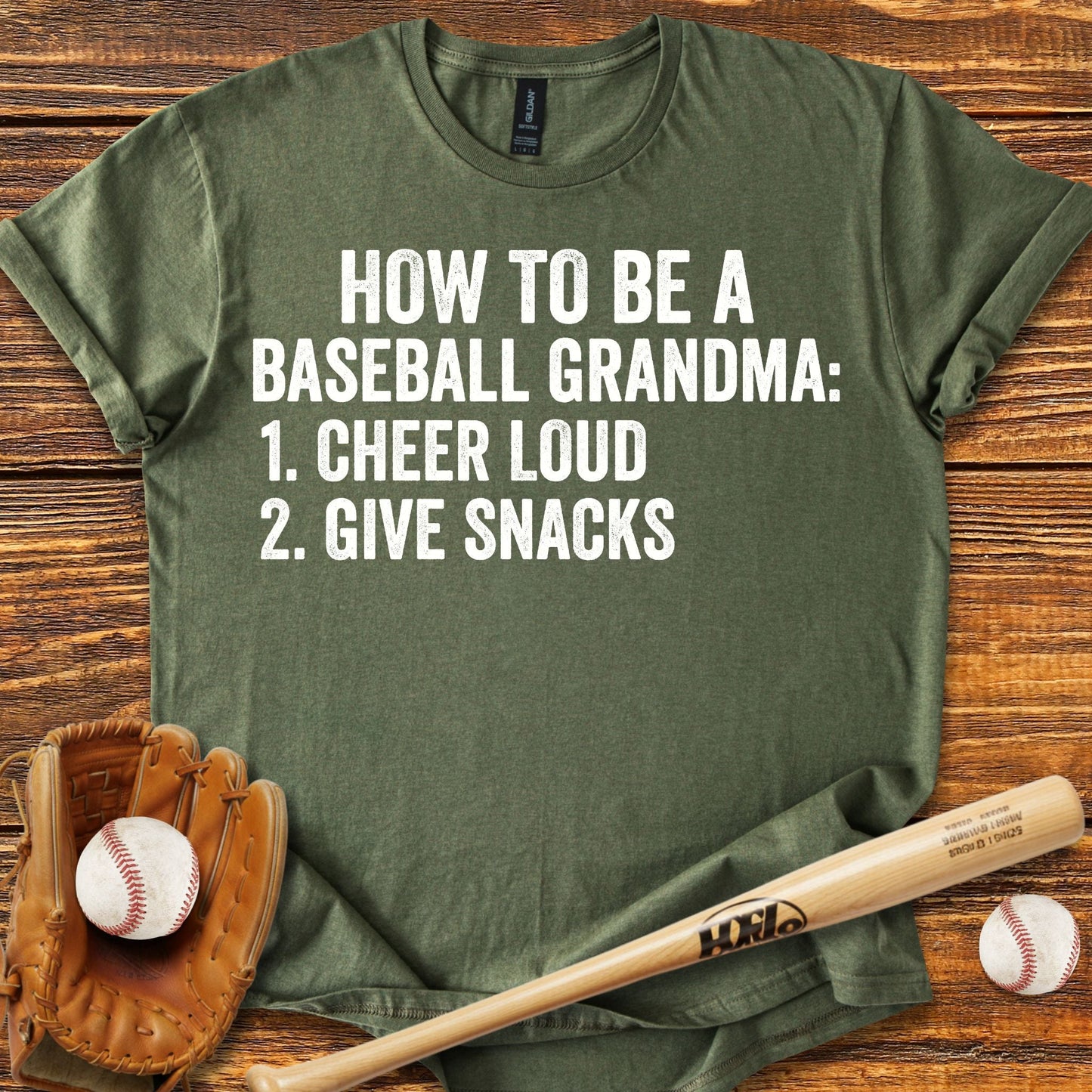 Funny Baseball Grandma T-shirt - HomeRun PrintsT-Shirt