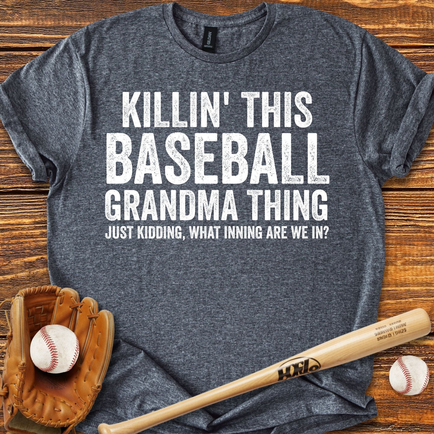 Funny Baseball Grandma T-shirt - HomeRun PrintsT-Shirt