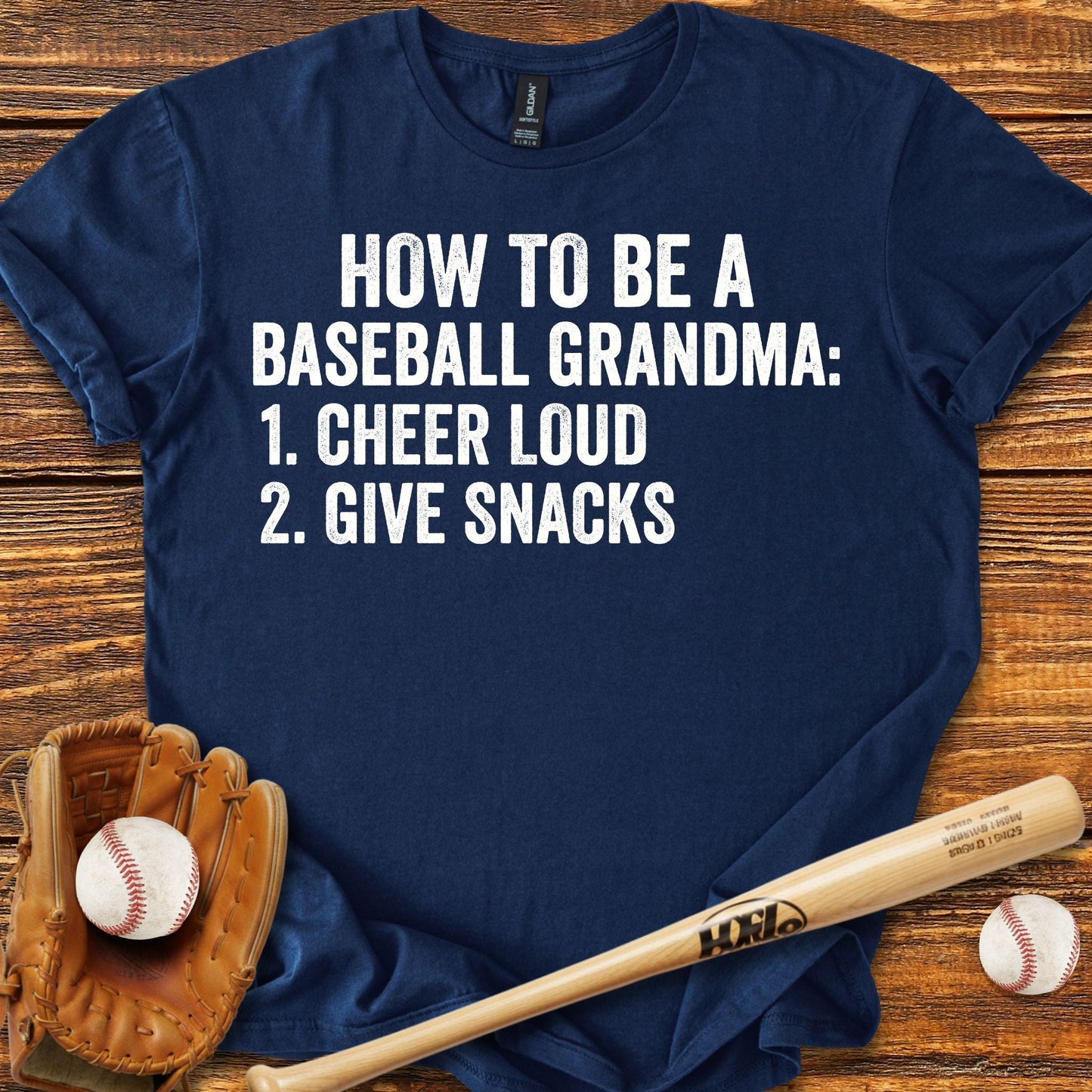 Funny Baseball Grandma T-shirt - HomeRun PrintsT-Shirt