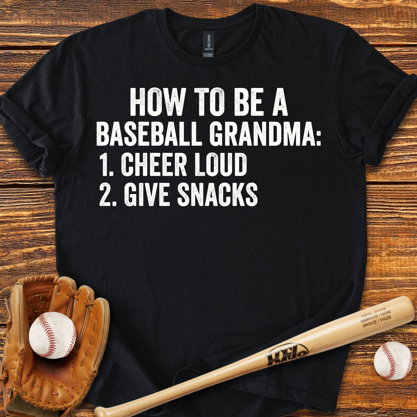 Funny Baseball Grandma T-shirt - HomeRun PrintsT-Shirt