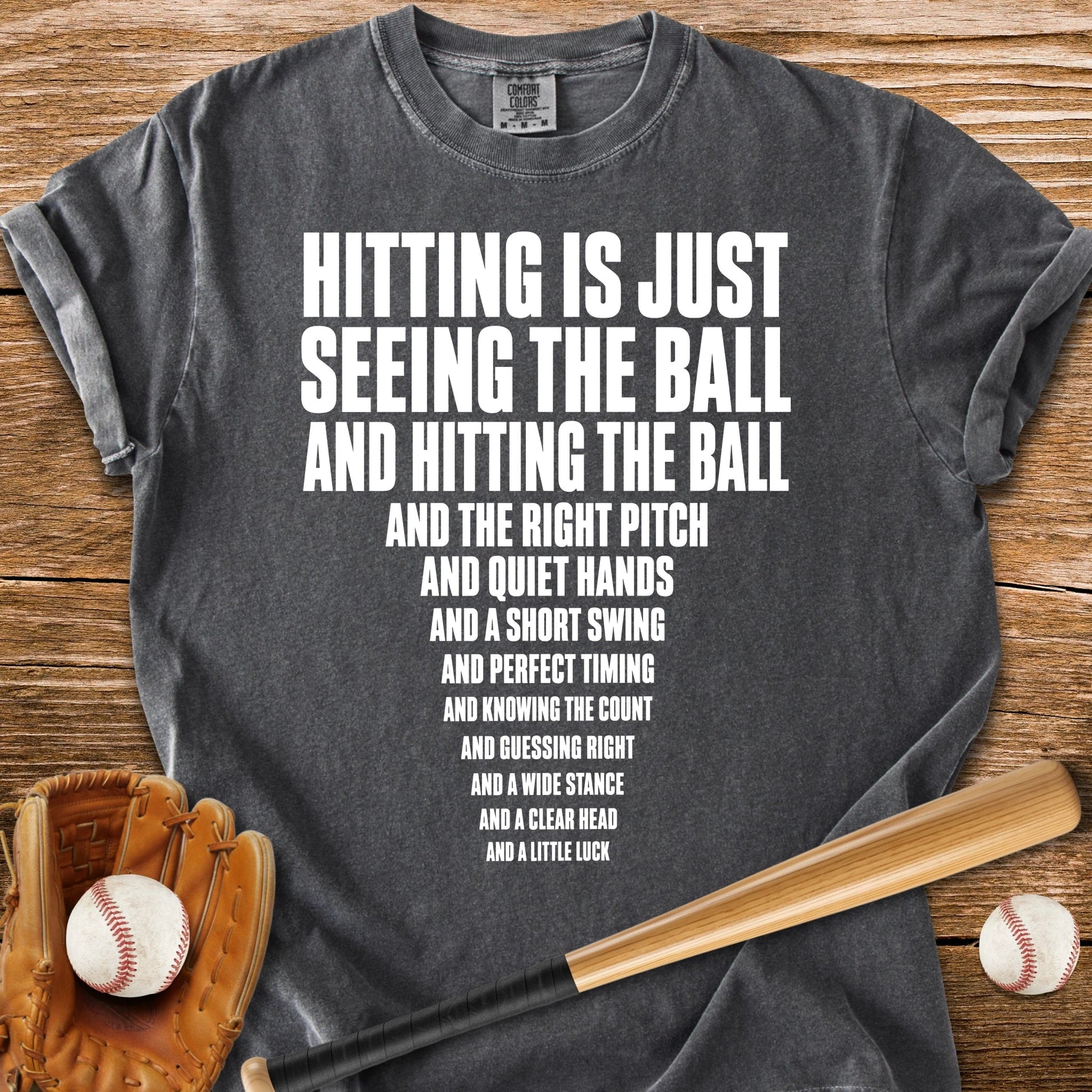 Funny Baseball Hitting - HomeRun PrintsComfort Colors