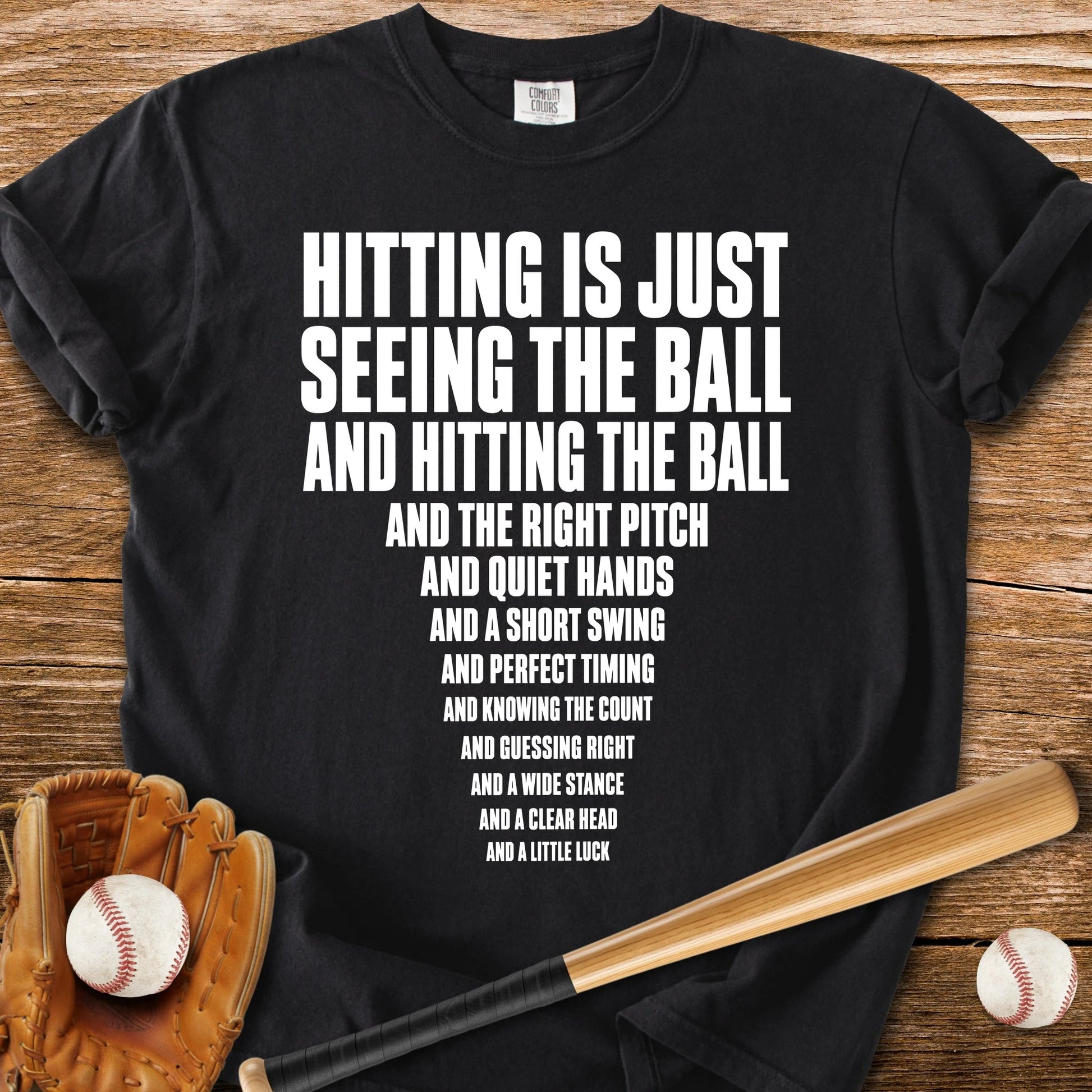 Funny Baseball Hitting - HomeRun PrintsComfort Colors