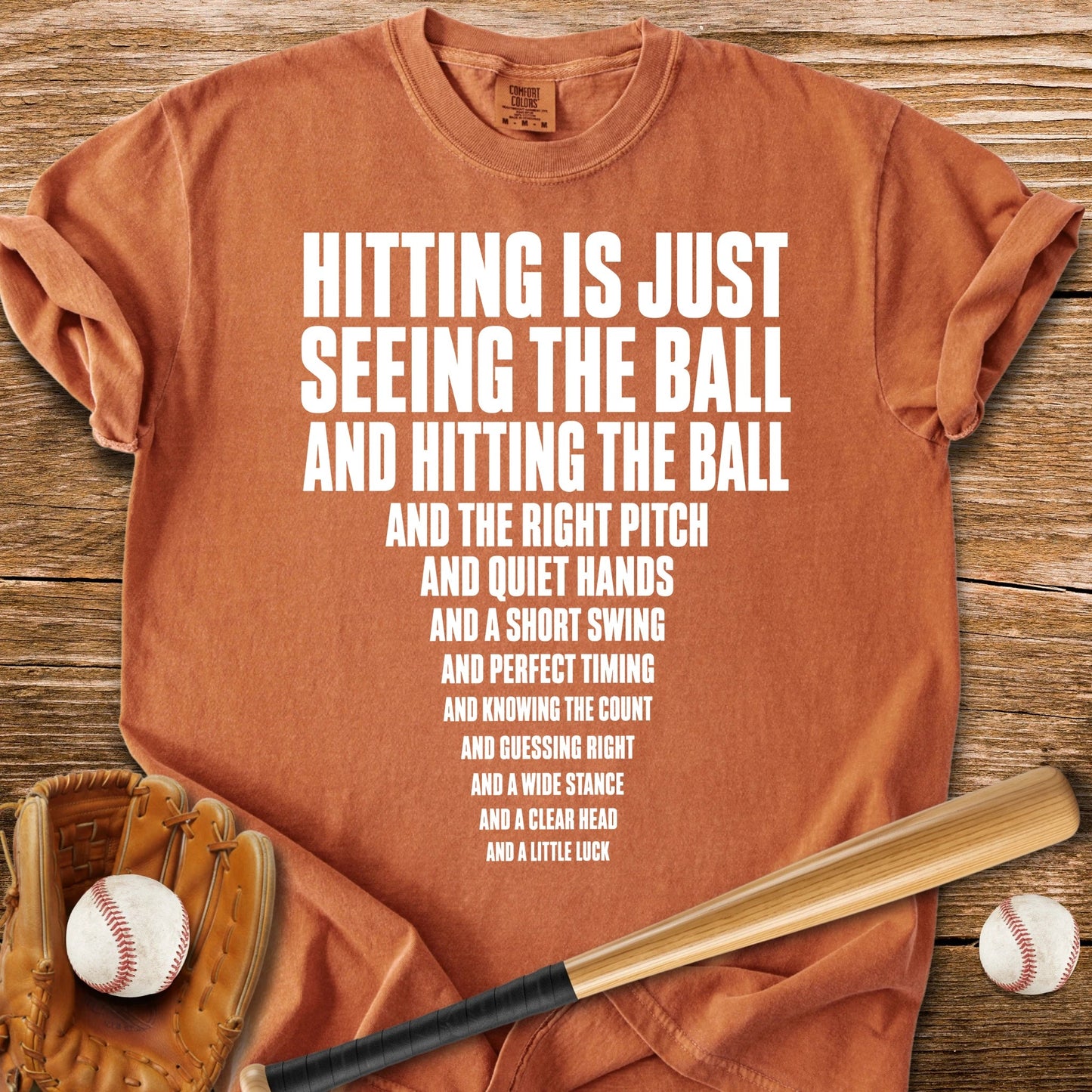 Funny Baseball Hitting - HomeRun PrintsComfort Colors