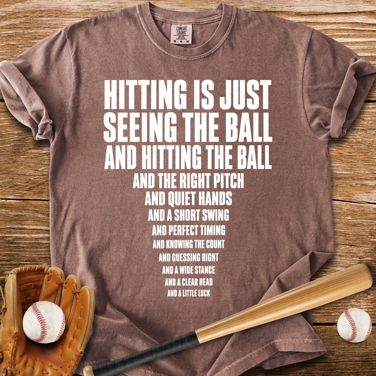 Funny Baseball Hitting - HomeRun PrintsComfort Colors