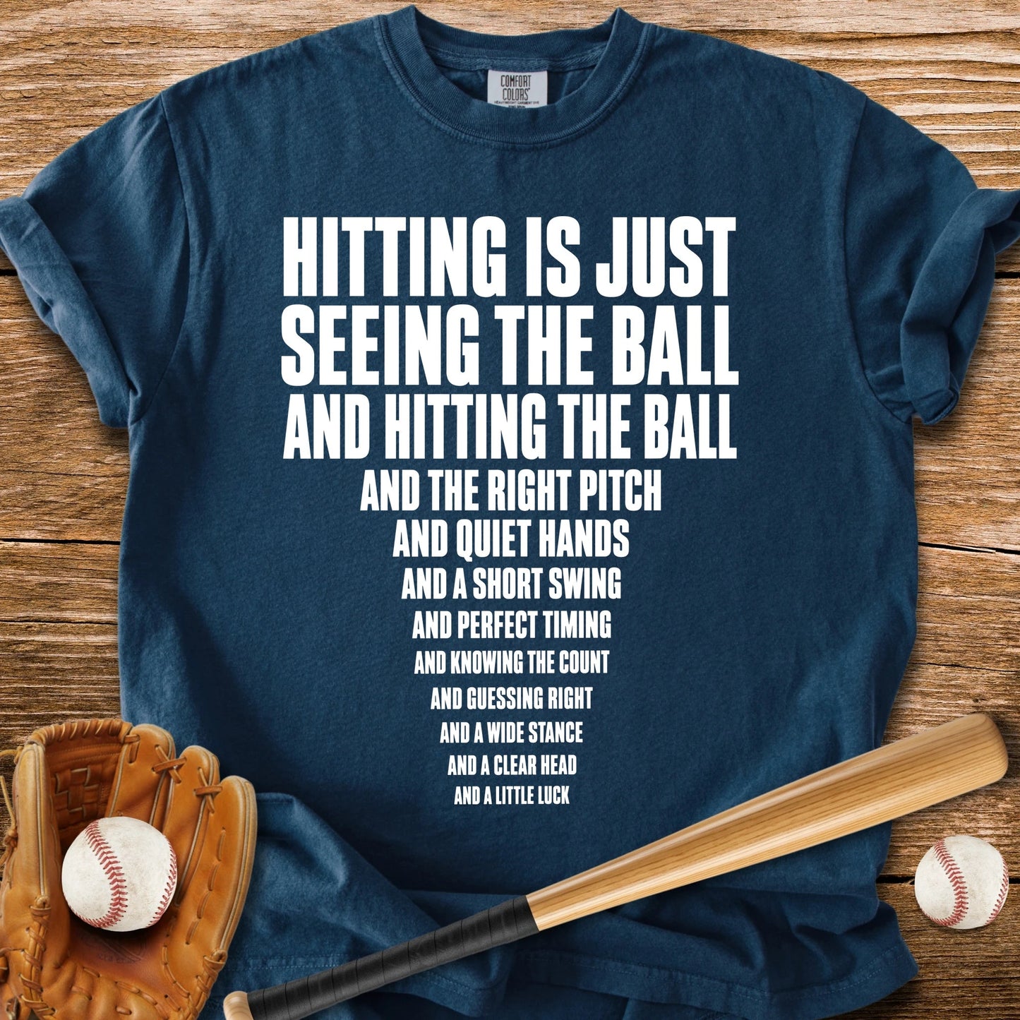 Funny Baseball Hitting - HomeRun PrintsComfort Colors