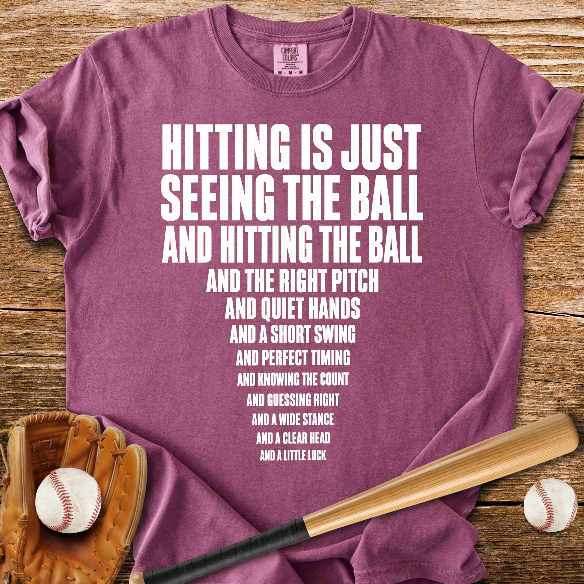 Funny Baseball Hitting - HomeRun PrintsComfort Colors