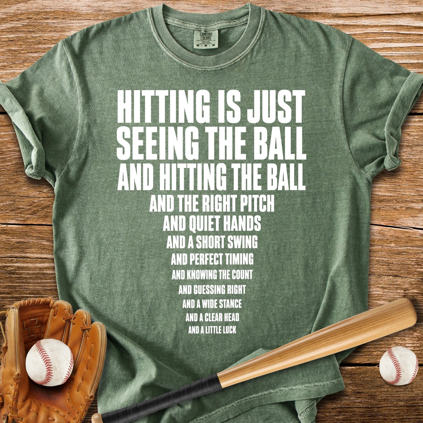 Funny Baseball Hitting - HomeRun PrintsComfort Colors