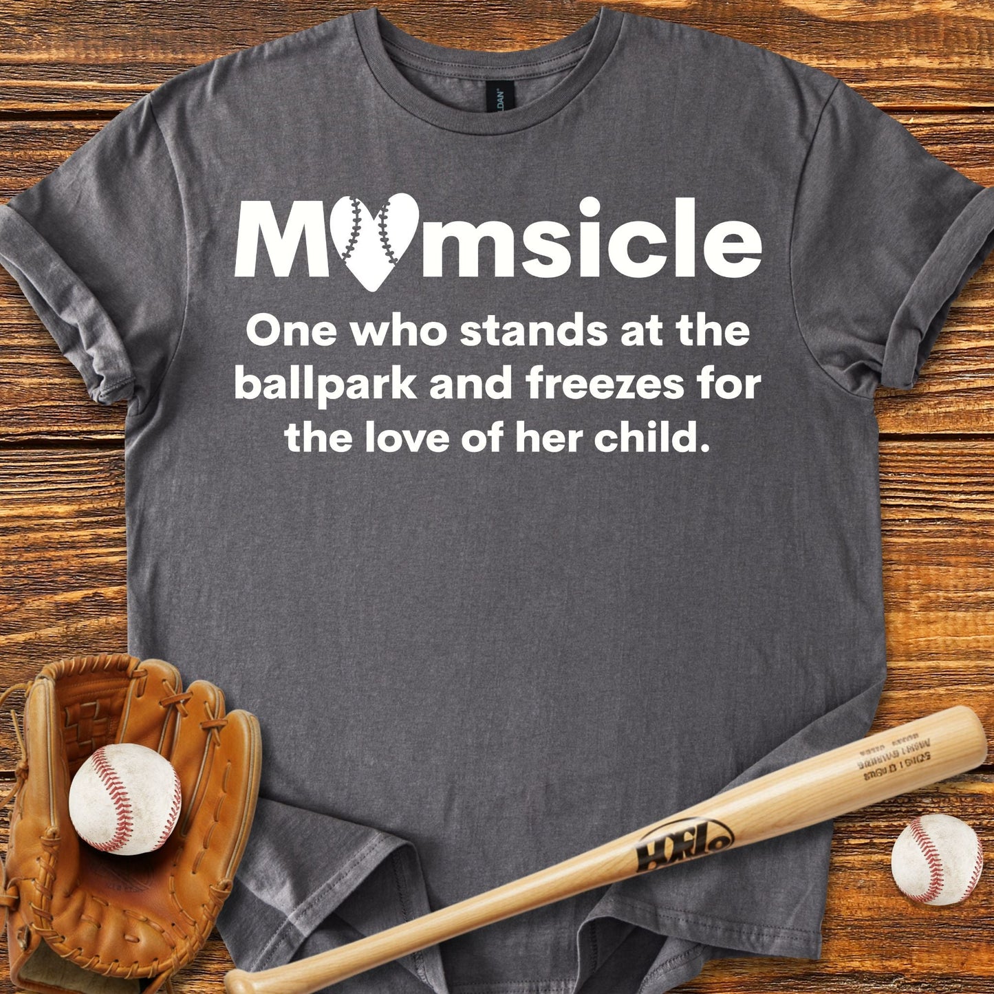 Funny Baseball Momsicle T-shirt - HomeRun PrintsT-Shirt