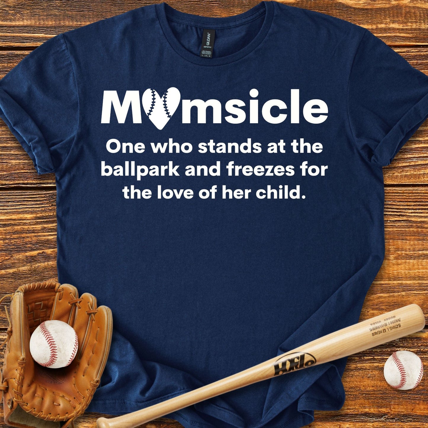 Funny Baseball Momsicle T-shirt - HomeRun PrintsT-Shirt
