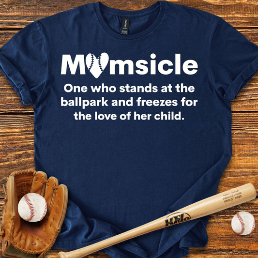 Funny Baseball Momsicle T-shirt - HomeRun PrintsT-Shirt