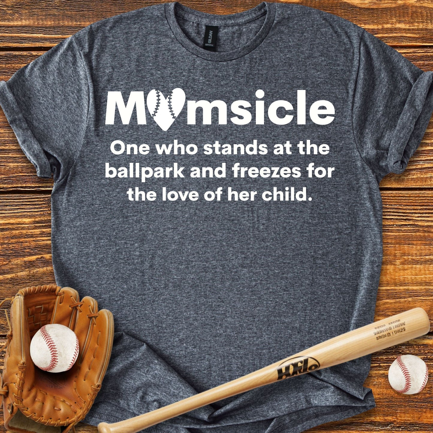 Funny Baseball Momsicle T-shirt - HomeRun PrintsT-Shirt