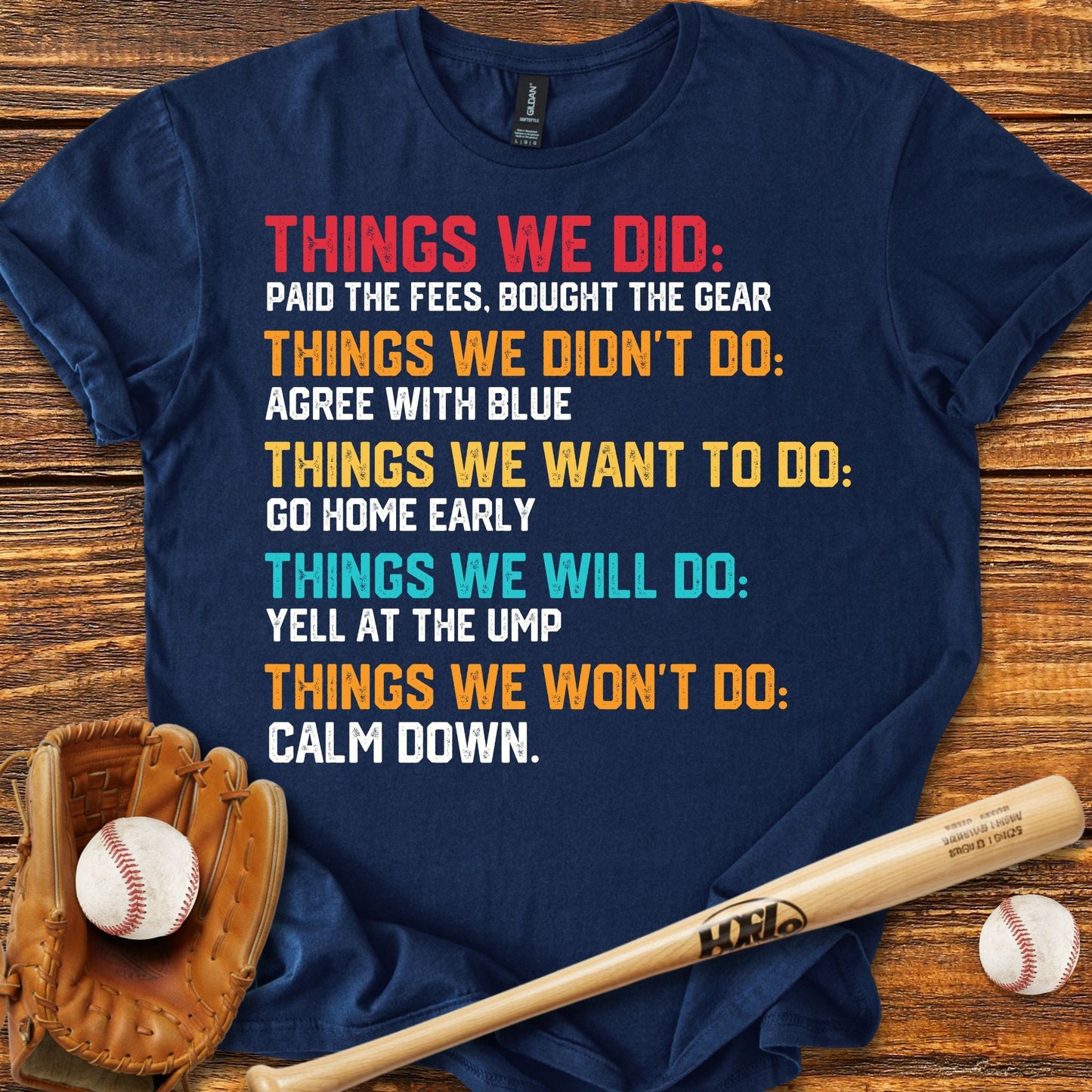 Funny Baseball Parents T-Shirt - HomeRun PrintsT-Shirt