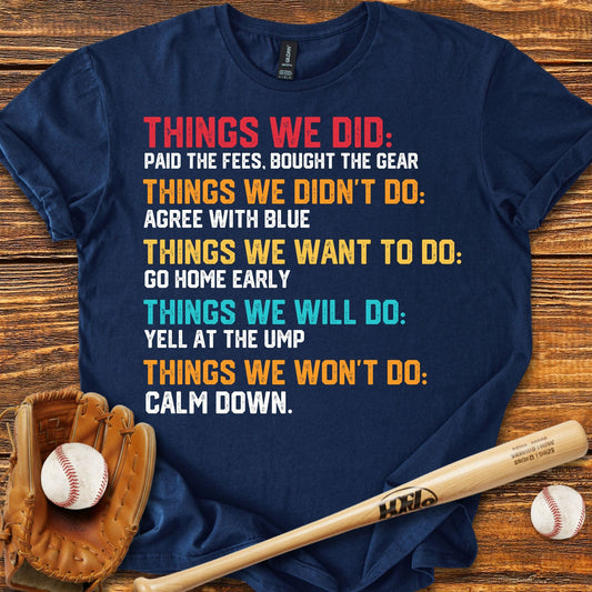 Funny Baseball Parents T-Shirt - HomeRun PrintsT-Shirt