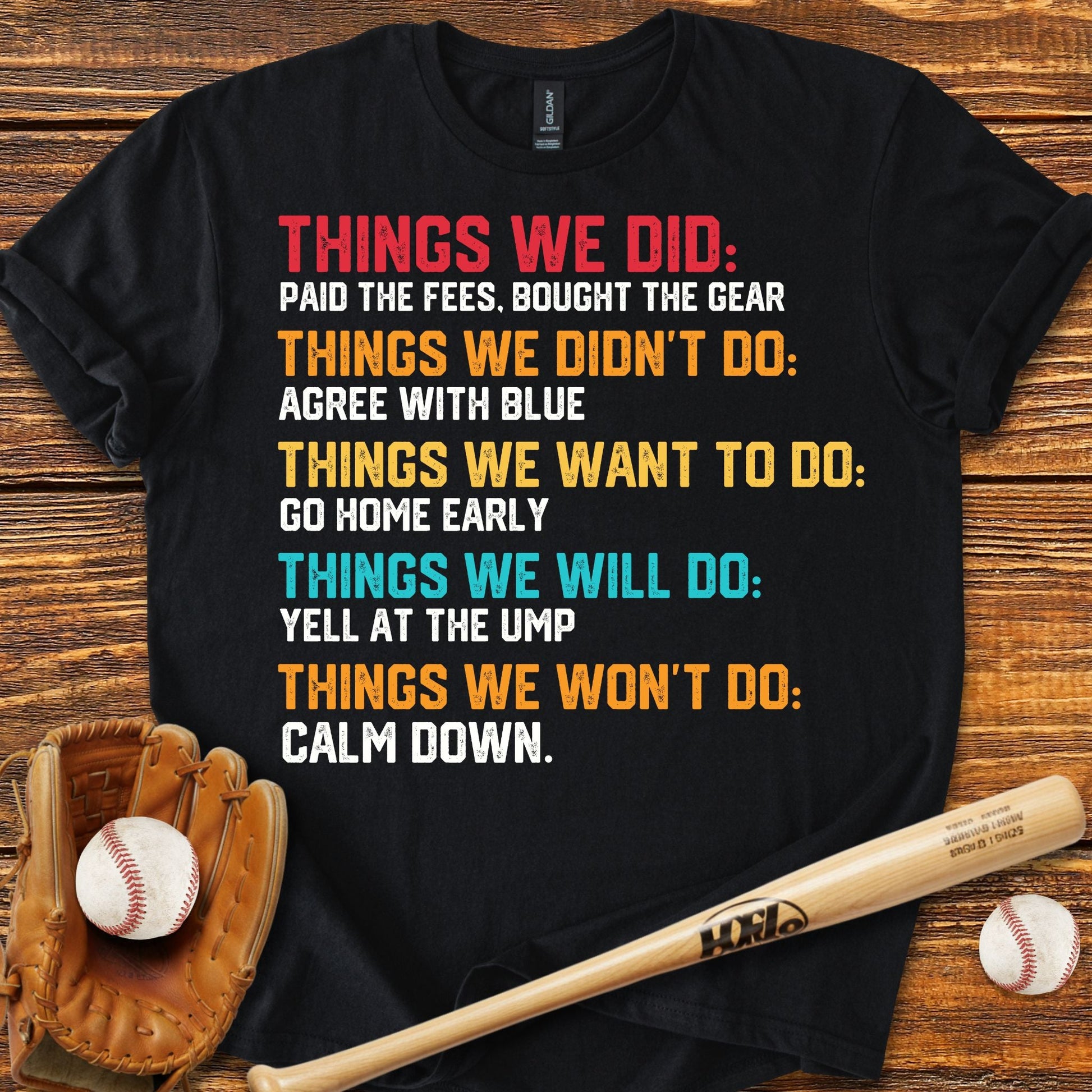 Funny Baseball Parents T-Shirt - HomeRun PrintsT-Shirt