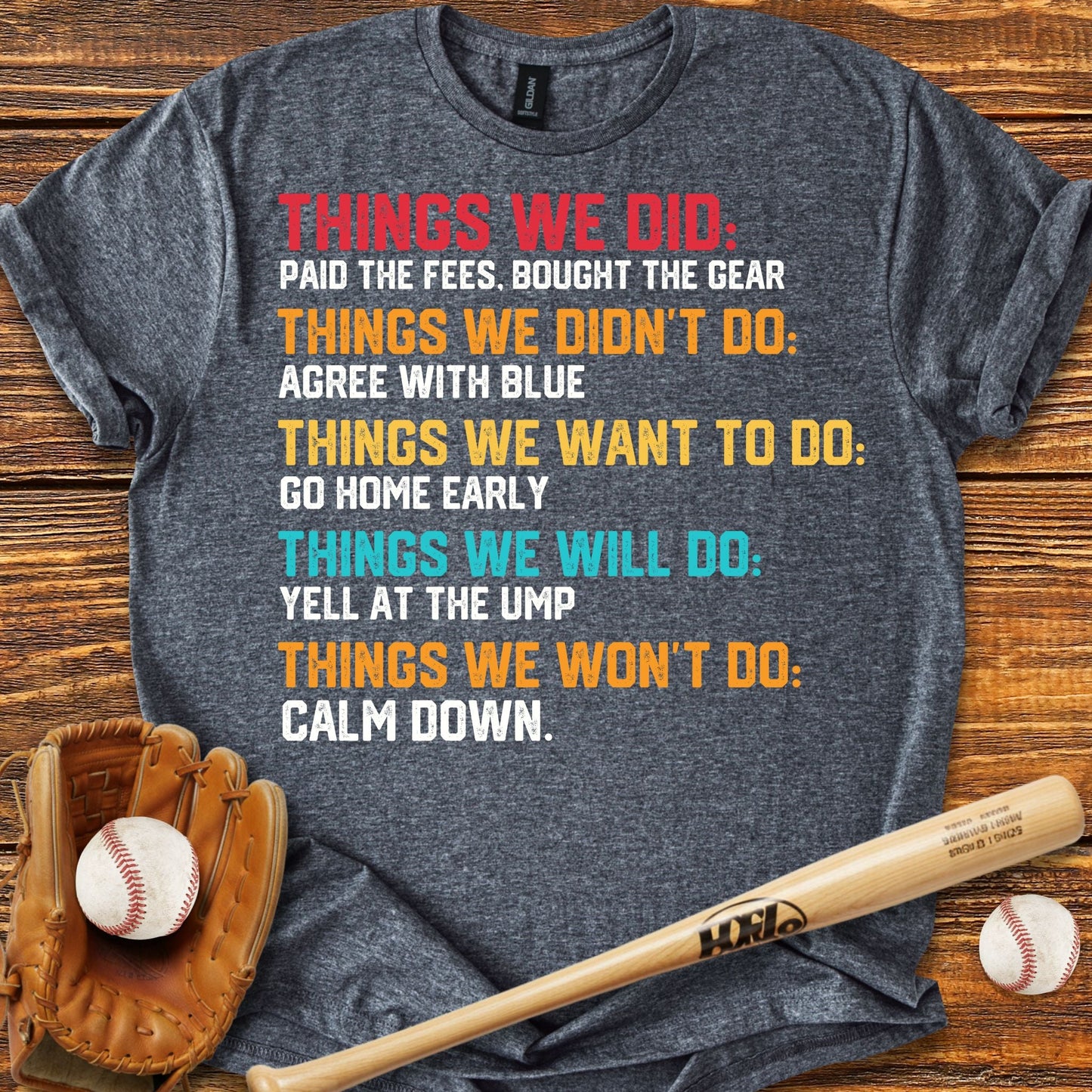 Funny Baseball Parents T-Shirt - HomeRun PrintsT-Shirt