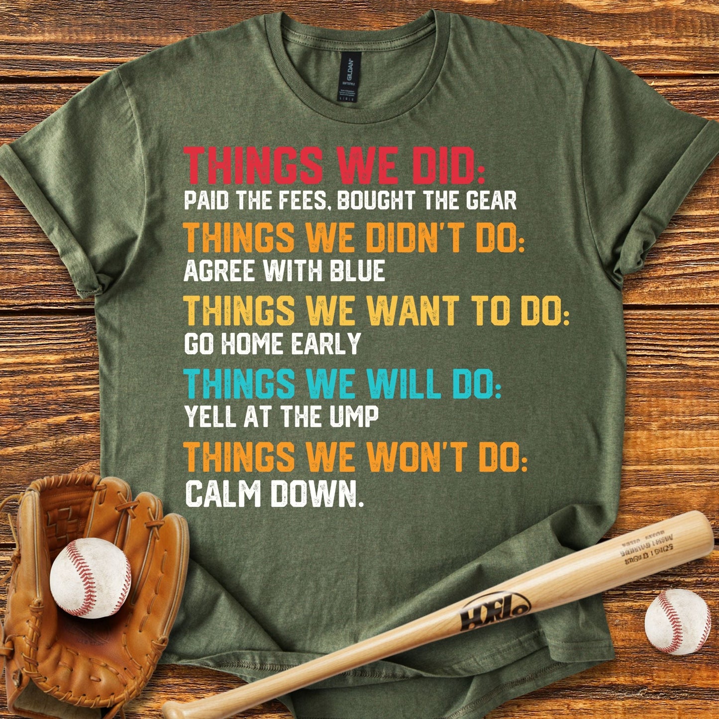 Funny Baseball Parents T-Shirt - HomeRun PrintsT-Shirt