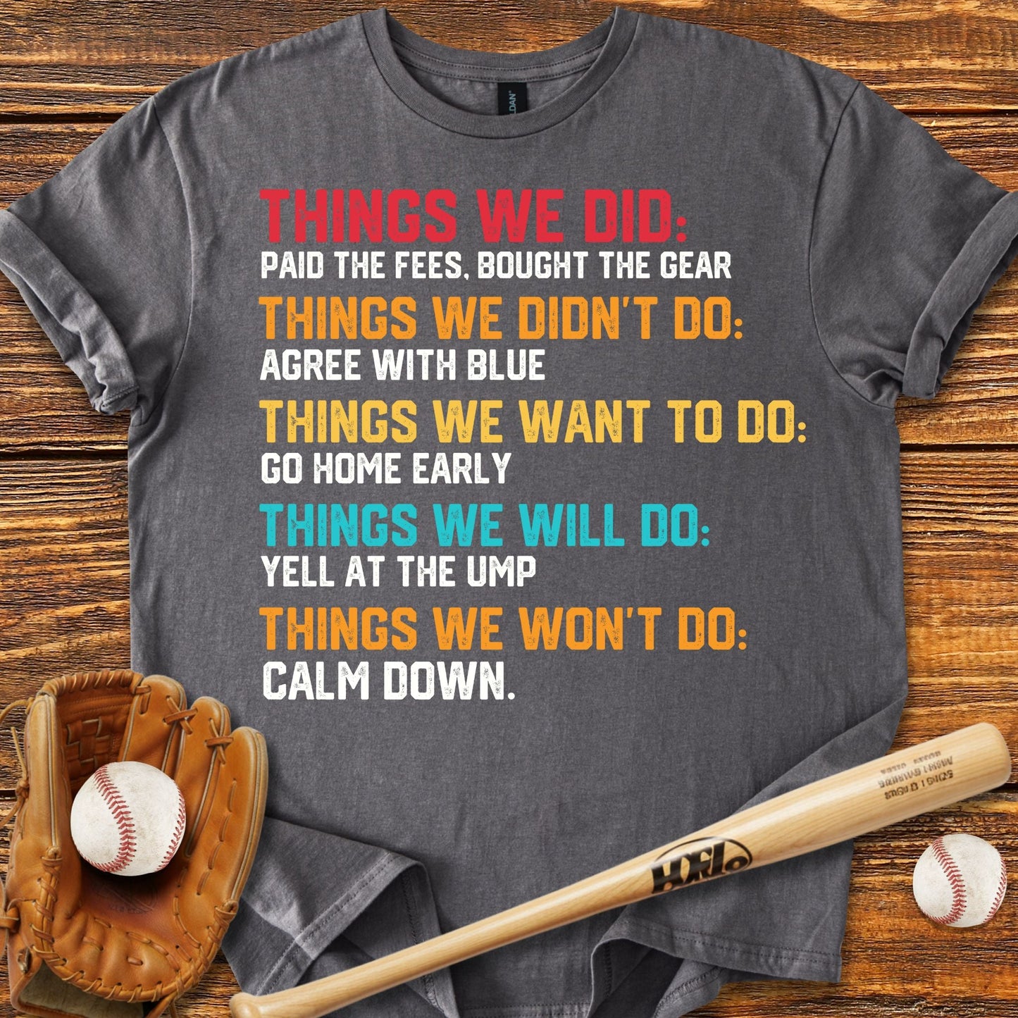 Funny Baseball Parents T-Shirt - HomeRun PrintsT-Shirt